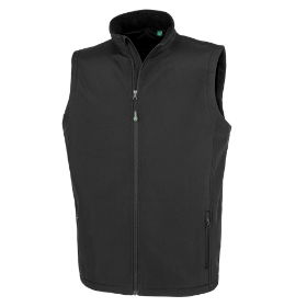 R902M Men's 2-Layer Softshell Body Warmer - Black