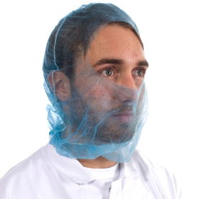 Economy Disposable Balaclava/Hijab - Blue - 100pk