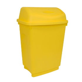 Flip Top Bin - Yellow - 50 Litre