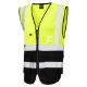 W11-Y-BK Hi Vis Superior Waist Coat Yellow-Black