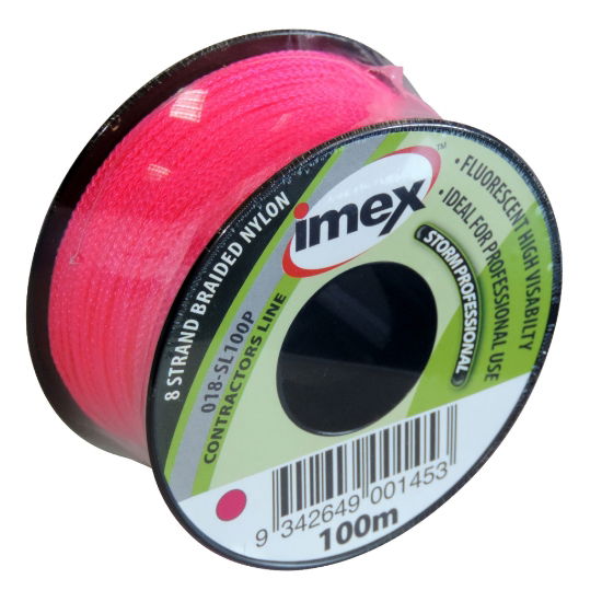 Contractor String Line - Hi Vis Pink - 100m