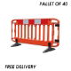 JSP Navigator Barrier - Anti-Trip Feet - 2m - Pallet of 40