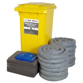 Maintenance Spill Kit - 240 Litre Supplied in  Wheelie Bin