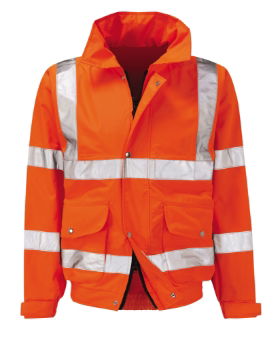 Rail Hi Vis Bomber Jacket - Orange