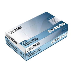 Vinyl Powder Free Disposable Gloves - Blue  - Box of 100