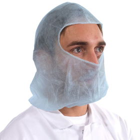 Standard Disposable Balaclava/Hijab - Blue - 100pk