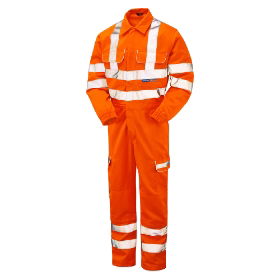 PR339 Pulsarail® Hi Vis Teflon Combat Coverall - Orange