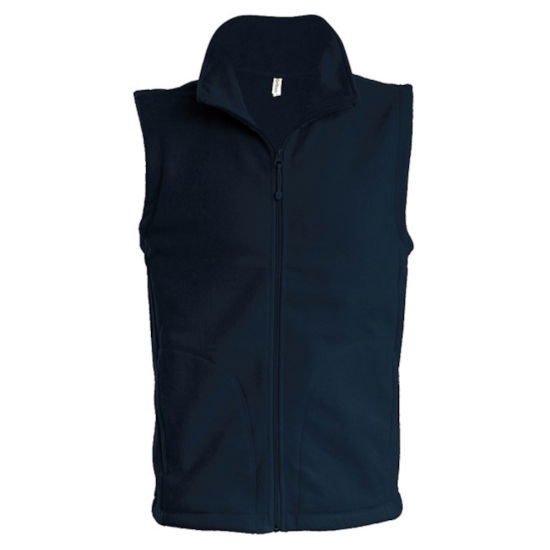 Luca Zip Microfleece Gilet Navy 