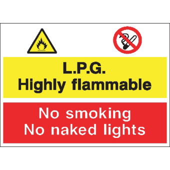 Fire Hazard signs