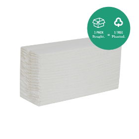 Serious C-Fold Hand Towels - White - 1 Ply - Pack of 2,880