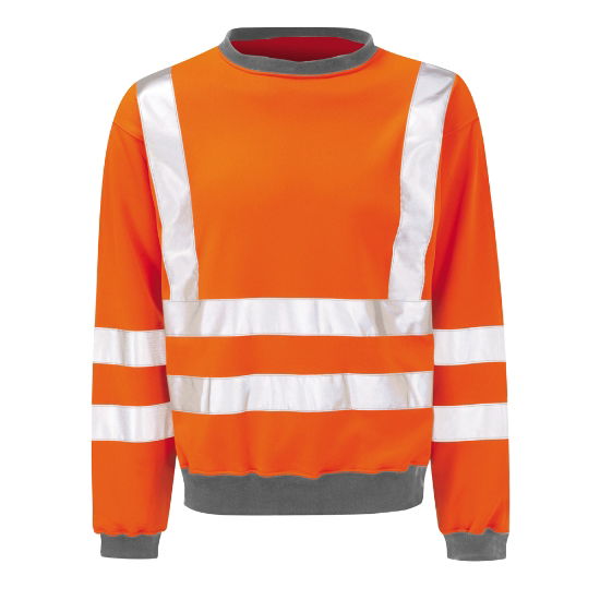 Rail Hi Vis Sweatshirt - Orange