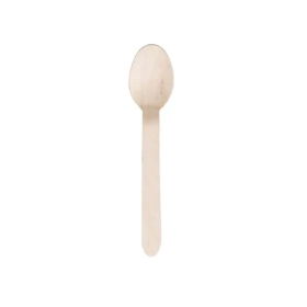 Wooden Dessert Spoons 160mm -  Pack of 100