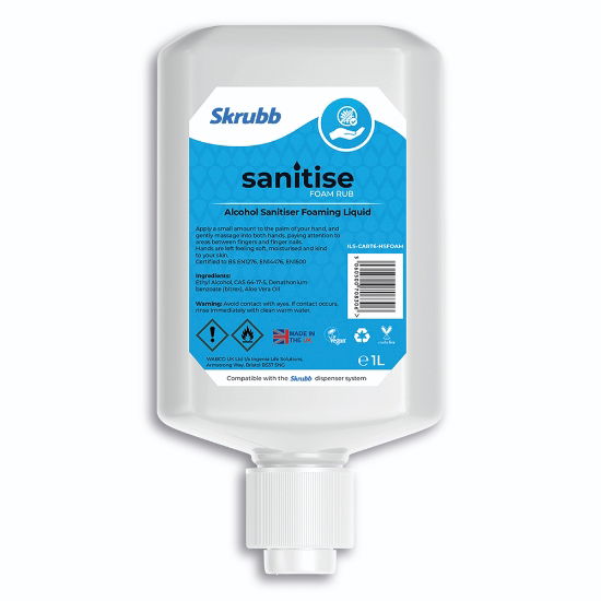 Skrubb Sanitise Alcohol Foam - 1 Litre Cartridge