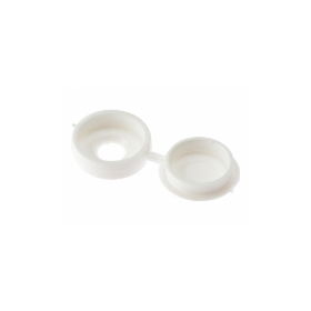 Hinged Cover Caps 10g-12g White - PK100 