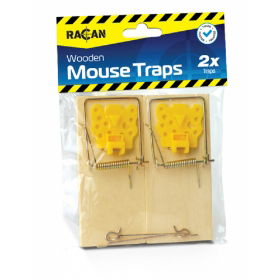 Racan Wooden Mouse Traps - Pack of 2