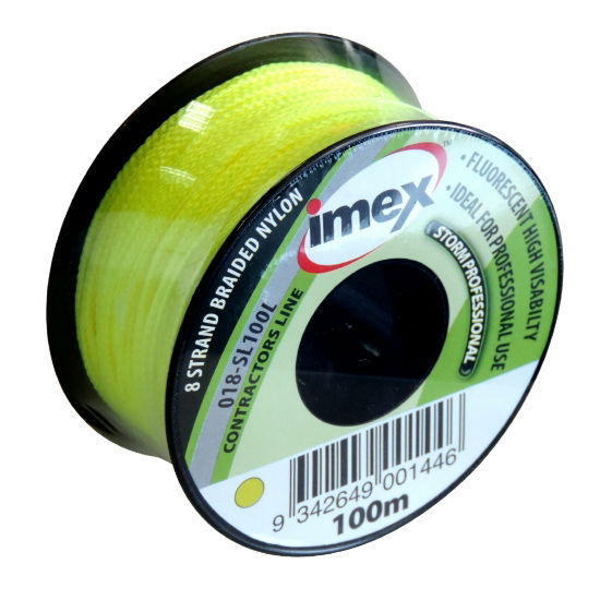 Contractor String Line - Hi Vis Yellow - 100m